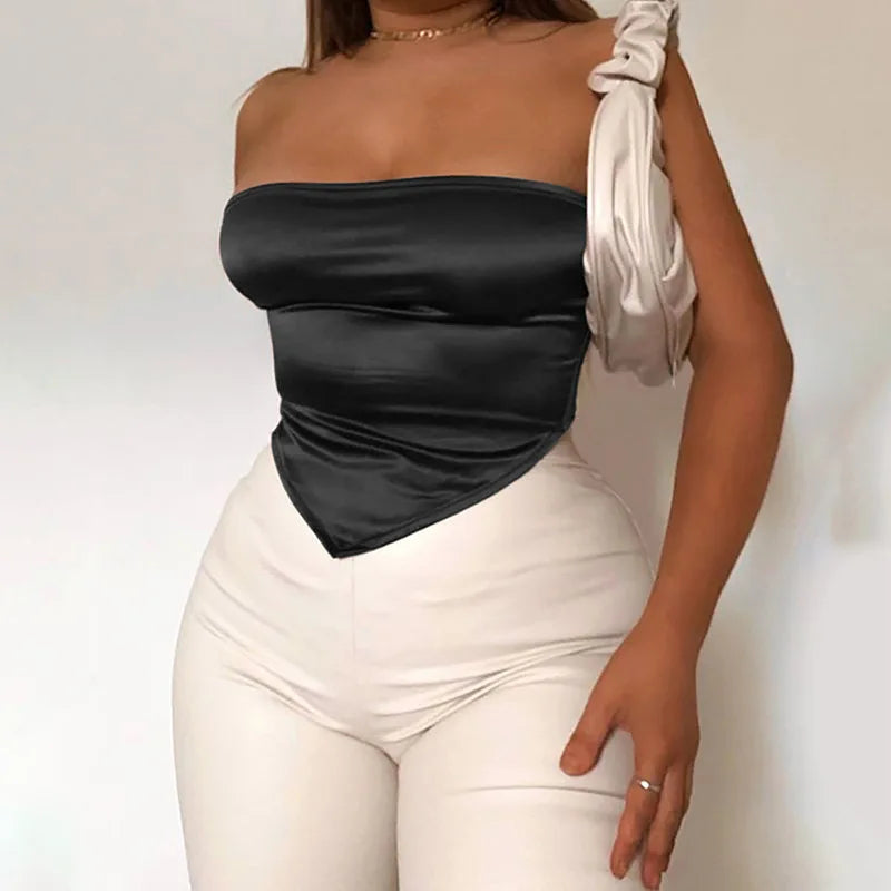 Top corto de corsé y camiseta gótica de estilo Y2K para mujer, con estética cyber y grunge de los años 90, marca Glow.