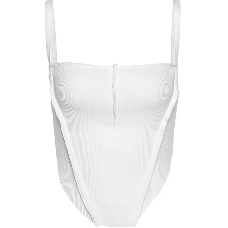 Top corsé vintage para mujer de la marca Glow, camiseta gótica sexy y estética grunge de los años 90, verano 2021