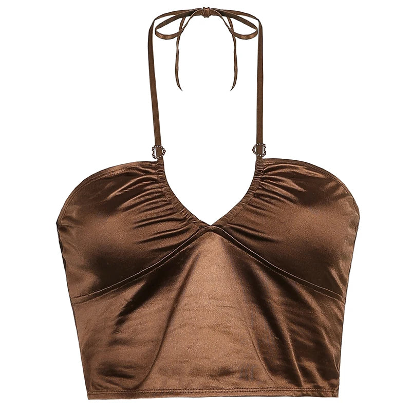 Top corto de corsé Y2K de la marca Glow, ropa vintage sexy gótica y ciber para mujer, estilo grunge y fairycore verano 2021.
