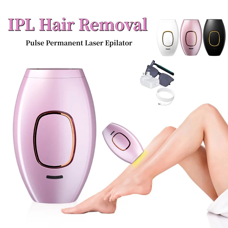 Depiladora láser IPL para mujer Glow, dispositivo de depilación permanente para bikini y cuerpo, con tecnología de pulso para uso doméstico.