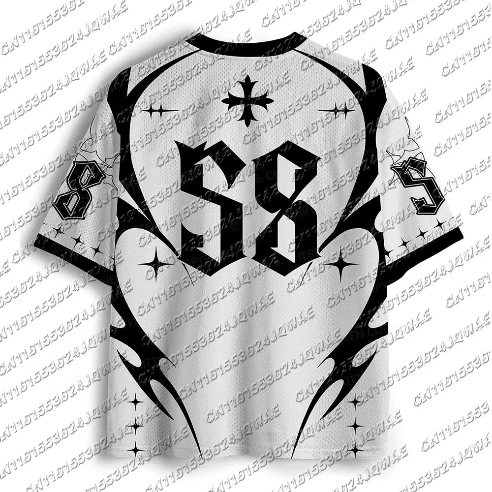 Camiseta de manga corta Glow para mujer con estilo Halloween, moda Y2K, cuello en V, ropa deportiva retro, cómodo y transpirable