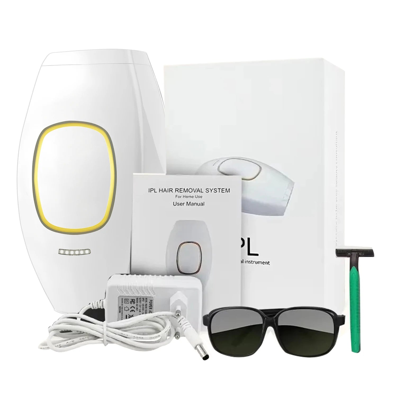 Depiladora láser Glow para el cabello, eléctrica, IPL, indolora, para hombres y mujeres, herramienta de depilación para el hogar