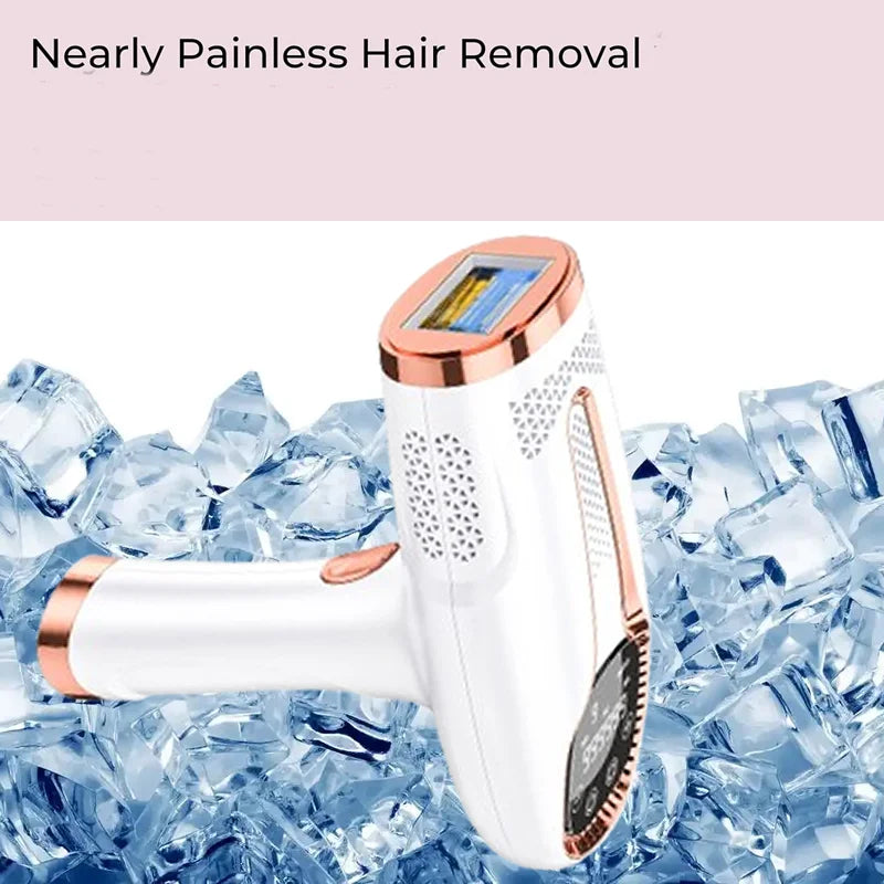 Depiladora láser IPL Glow para mujer y hombre, máquina facial y cortacésped, depilación permanente y afeitadora.