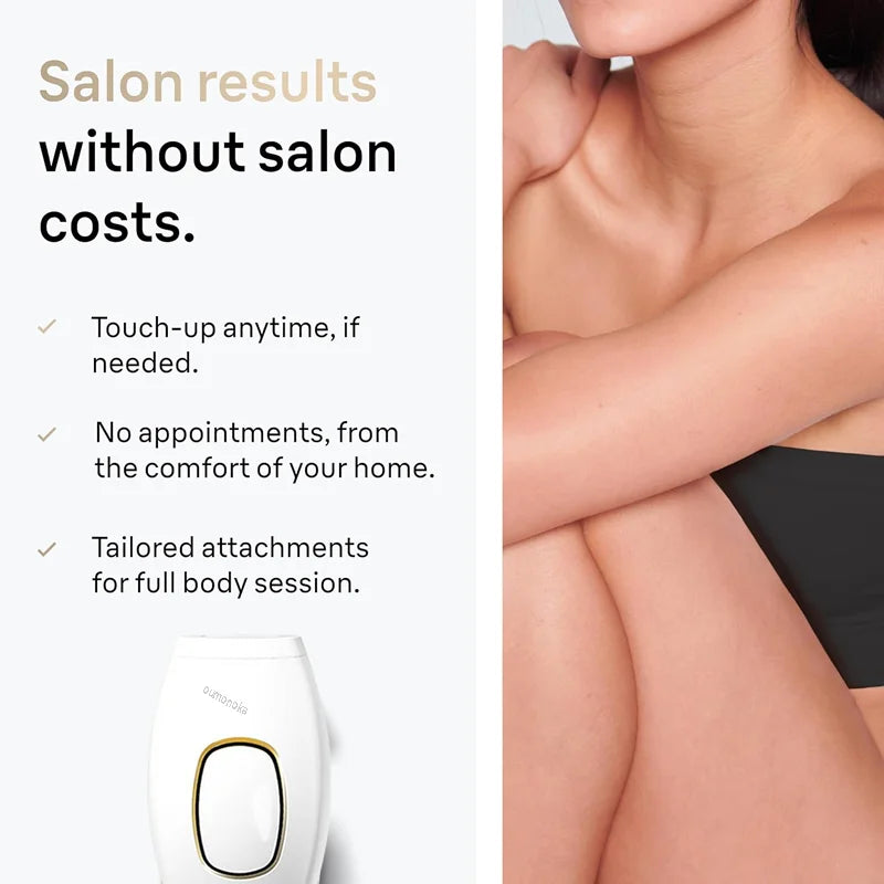 Depiladora láser IPL Glow para hombres y mujeres, máquina para eliminar vello facial y corporal, con función de vibración y afeitadora