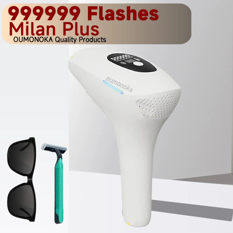 Dispositivo de depilación IPL Glow para uso doméstico, máquina de depilación y afeitadora facial para mujeres y hombres.