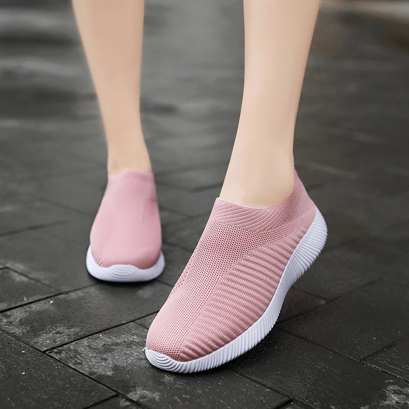 Zapatos de mujer a la moda de verano de la marca Glow, zapatillas ligeras y cómodas para caminar al aire libre.