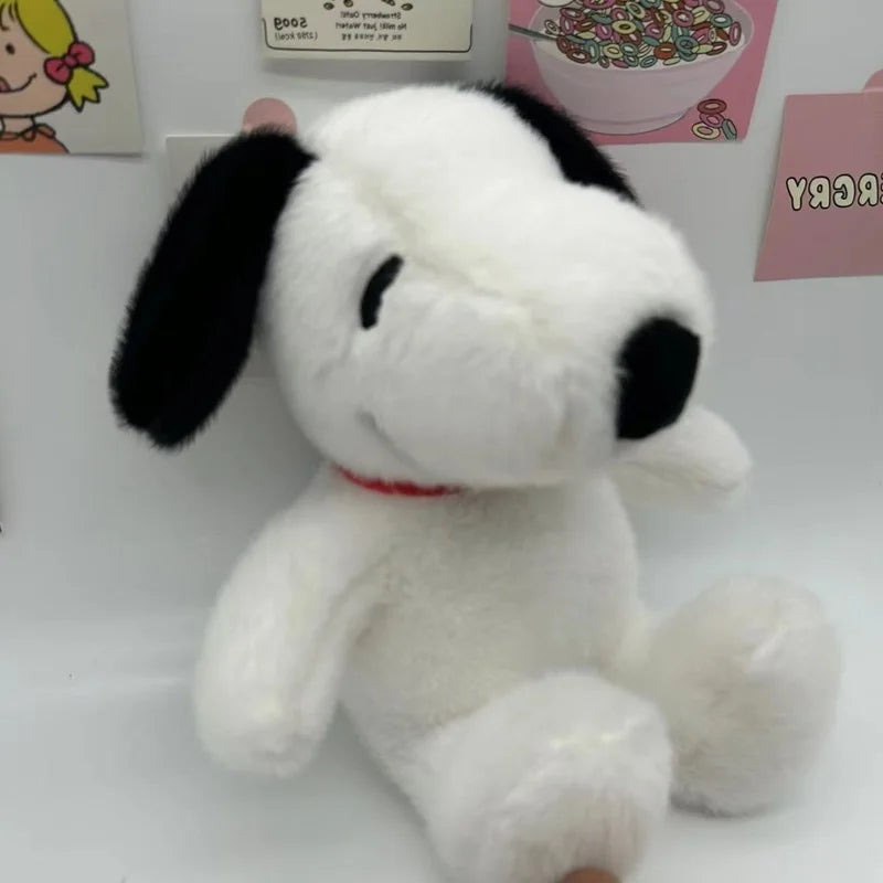 Peluches de Snoopy de 30cm de dibujos animados, suave almohada y muñeco para niños, regalo de peluche de la marca Glow