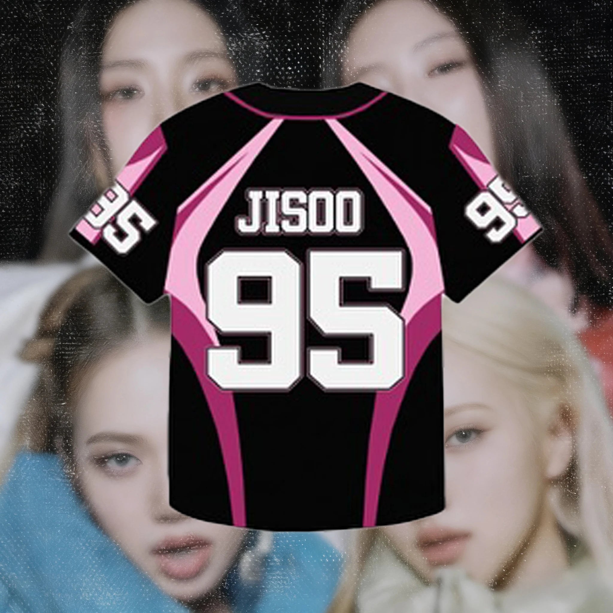 Camiseta de moda Glow con estampado de letras JISOO/JENNIE, top cómodo y oversize para mujer, estilo Y2K y tendencia 2026