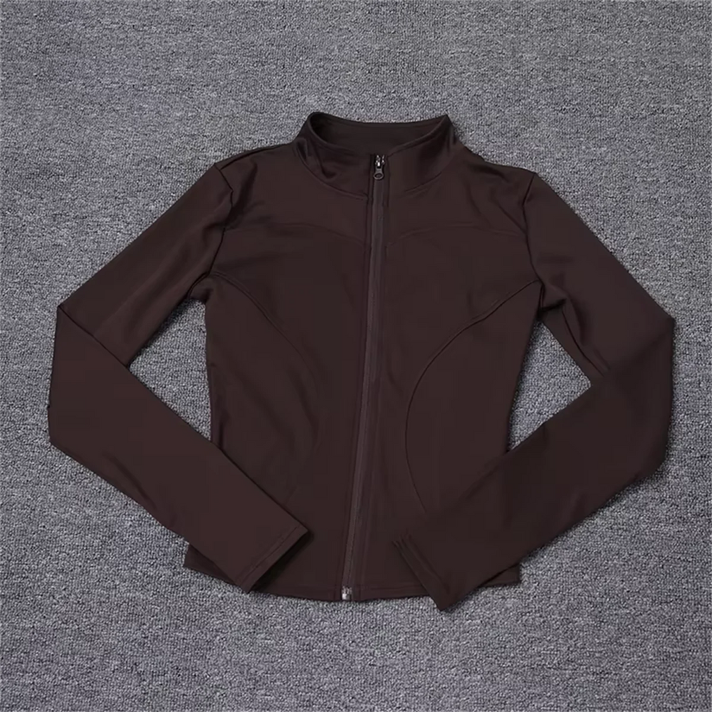 Chaqueta deportiva de manga larga para mujer Glow, abrigo de entrenamiento para gimnasio, yoga, correr y ciclismo en primavera y verano.