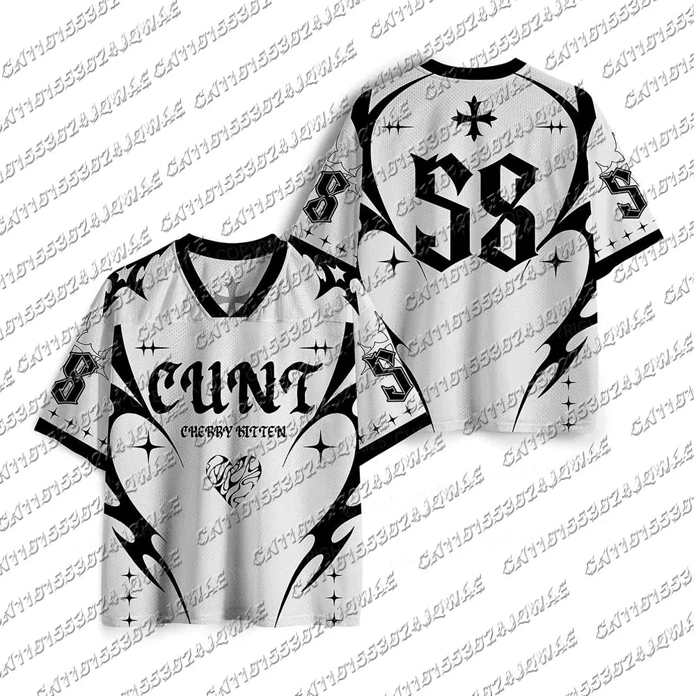 Camiseta de manga corta Glow con estilo Halloween, cuello en V, diseño retro y corte suelto, ropa deportiva de moda para mujer.