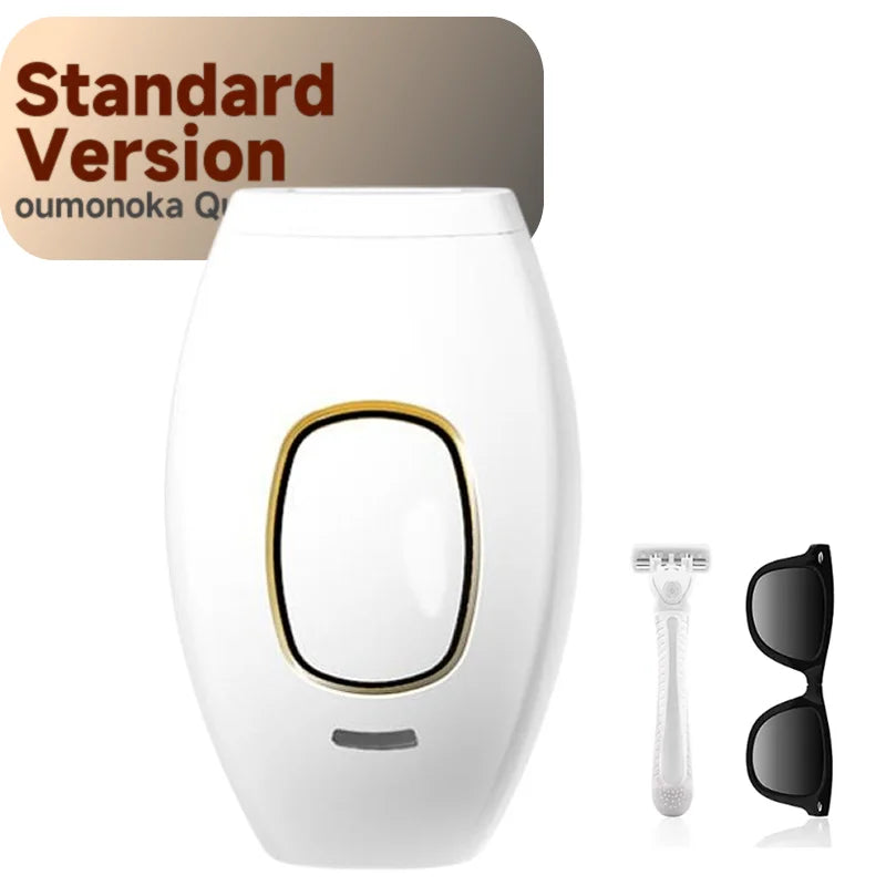 Depiladora láser IPL Glow para hombres y mujeres, máquina para eliminar vello facial y corporal, con función de vibración y alisado