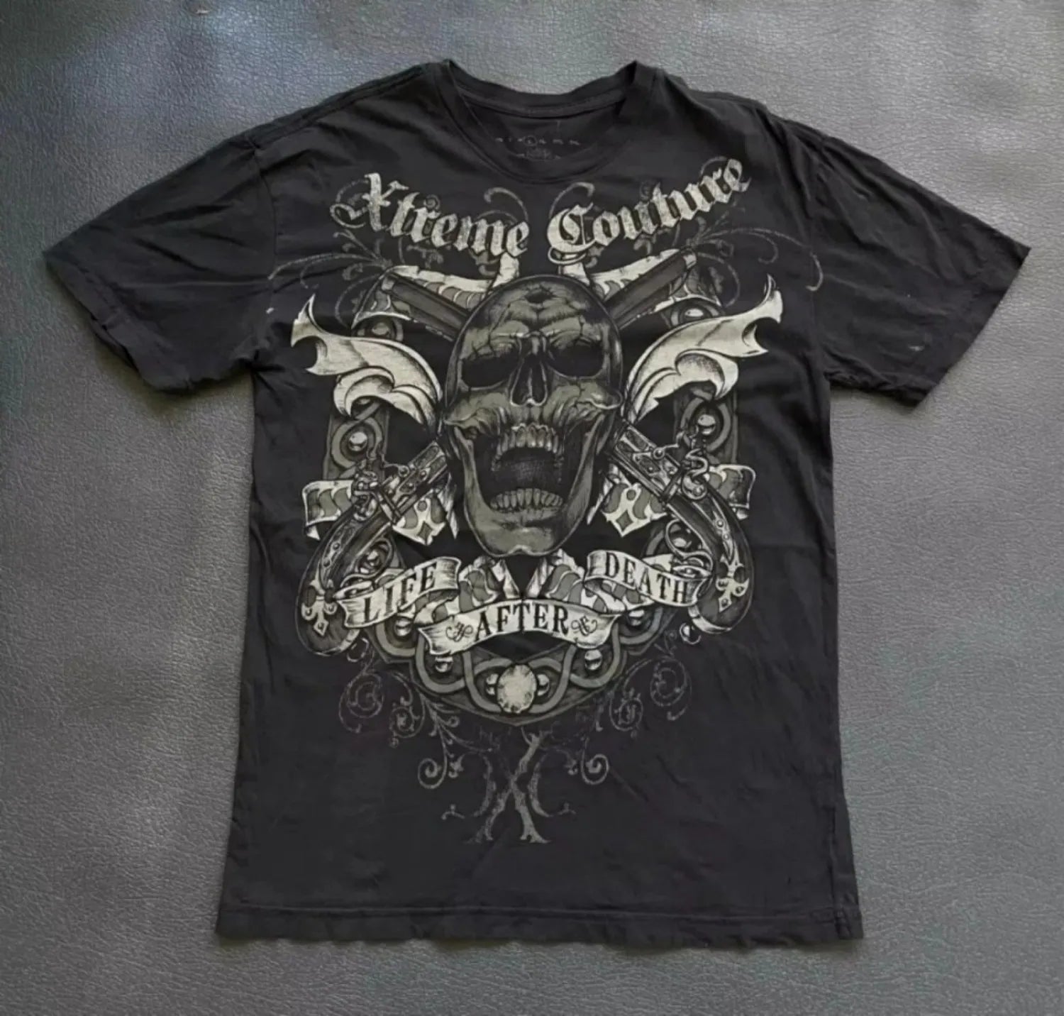 Camiseta de cuello redondo Glow para hombre con estampado de ala de ángel y calavera, cómoda y transpirable para verano.