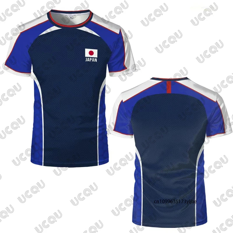 Camiseta deportiva Glow de fútbol con bandera japonesa de Tsubasa, secado rápido, para hombres, mujeres y niños, estilo informal.