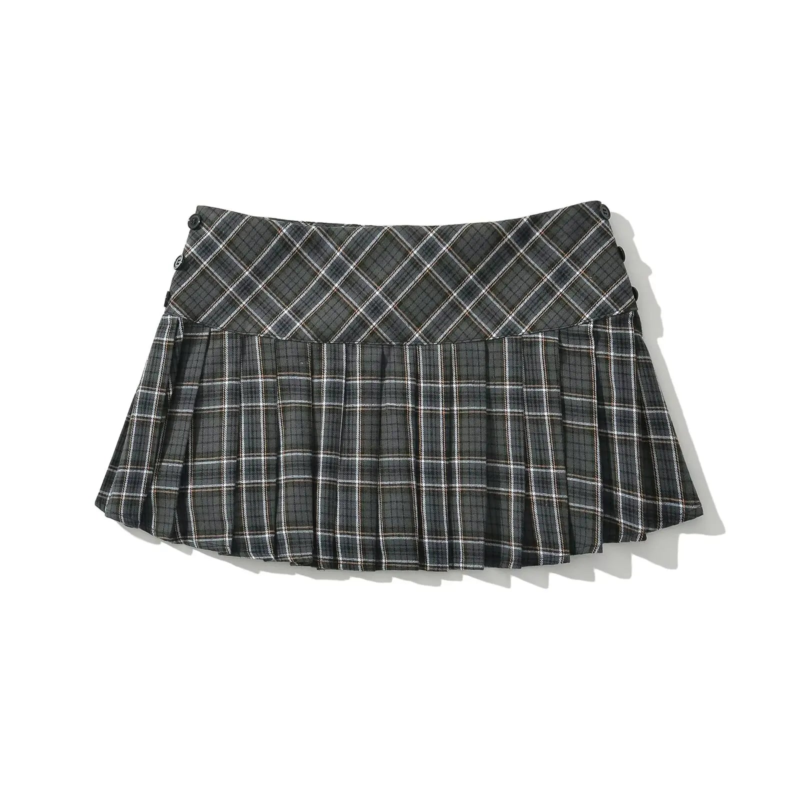 Minifalda de verano para mujer Glow, falda a cuadros rojos vintage, estilo preppy y plisada, moda coreana y Y2K.