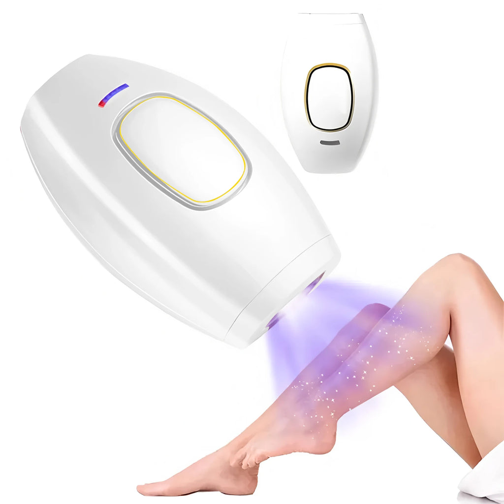 Depiladora láser Glow para cabello, eléctrica, con pulso IPL, herramienta indolora para hombres y mujeres en uso en el hogar.