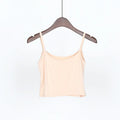 Camisola pequeña de verano Glow en color sólido, con estilo adelgazante y chaleco de hilo, ideal para niñas y estudiantes.
