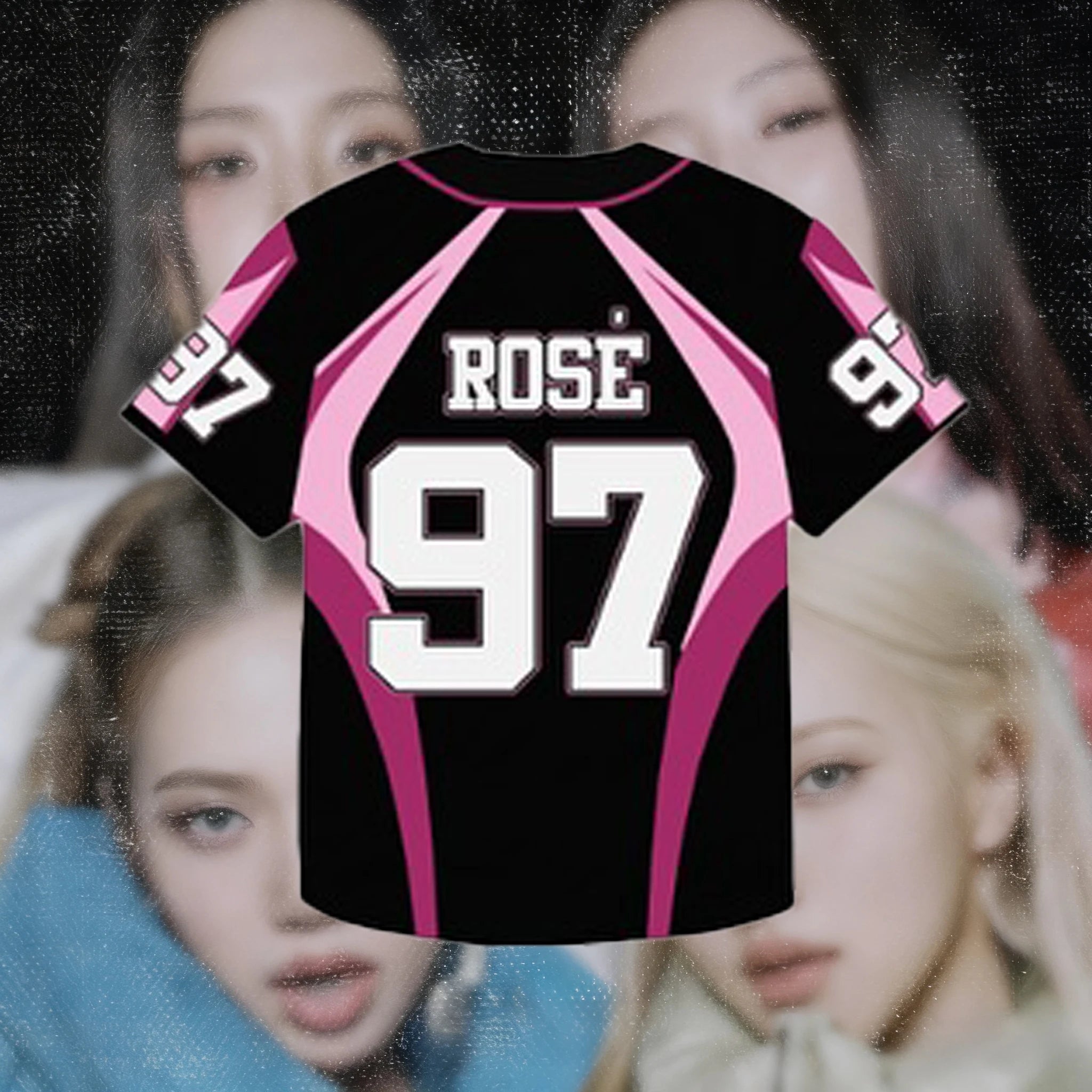 Camiseta de moda Glow con estampado de letras JISOO/JENNIE, estilo Y2K, top cómodo de gran tamaño para mujer, tendencia 2026