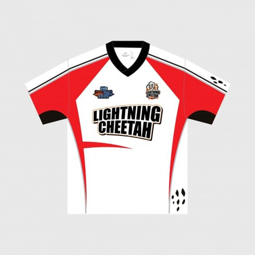 Camiseta deportiva Glow Lightning Cheetah Jersey Gmmtv Starlympics 2025 para hombres y mujeres, estilo casual y transpirable.